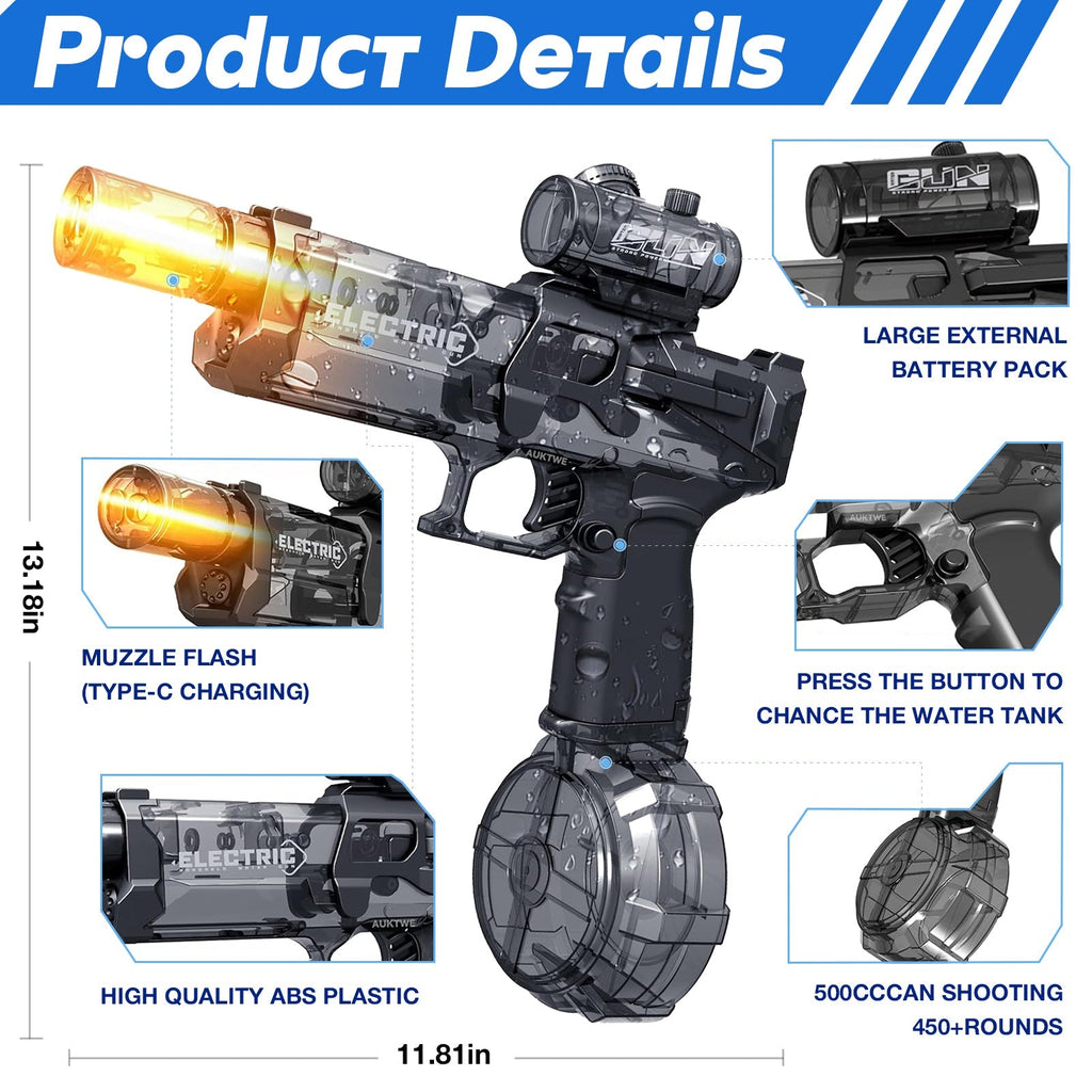 Woyuosn Battle Blaster Pistola ad Acqua Elettrica