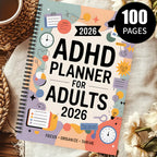 FOCUSVAULT – Pianificatore Esclusivo per Adulti con ADHD 2026, Diario Strutturato di Produttività Giornaliera e Settimanale