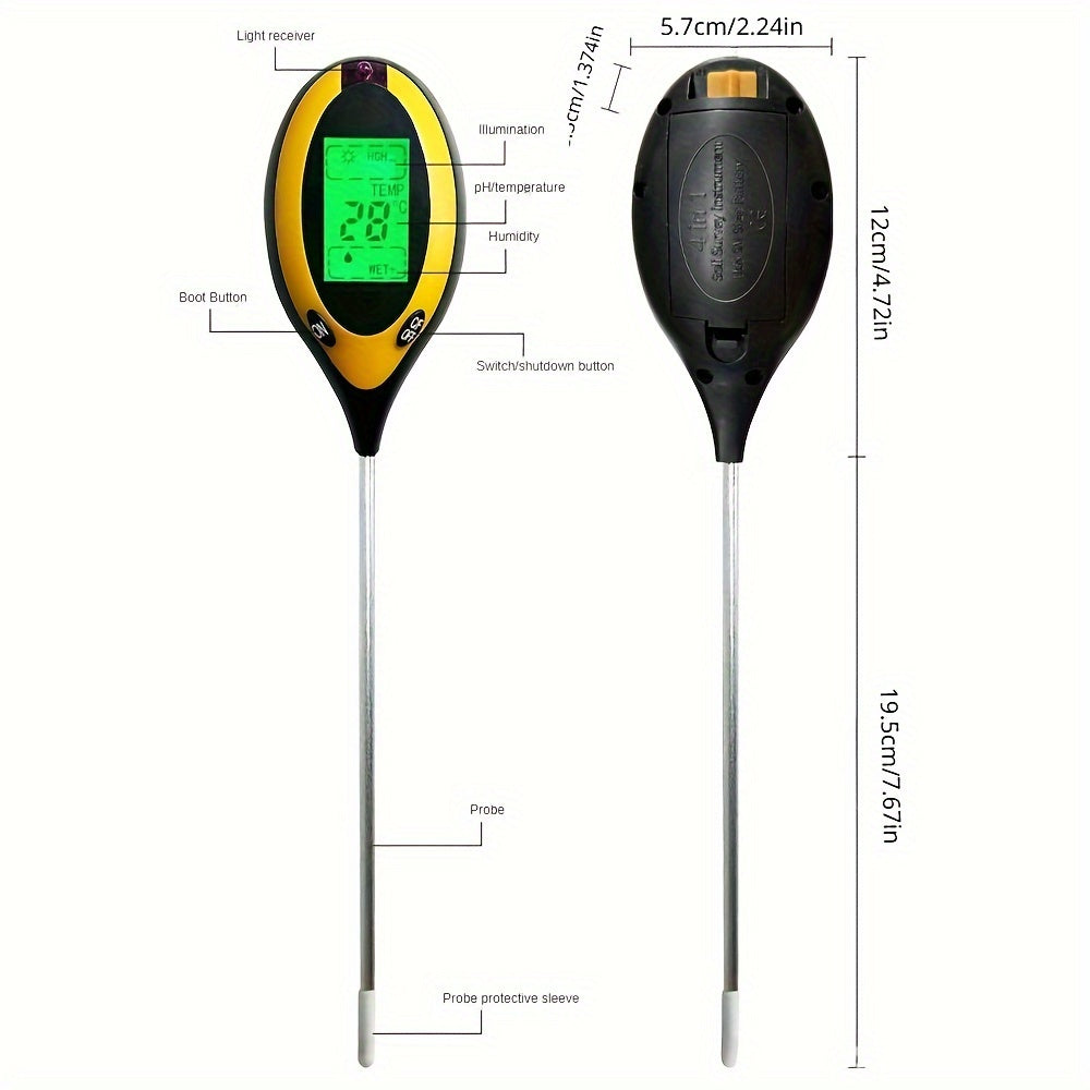 SOILMASTER – Misuratore di Umidità del Suolo Professionale 4-in-1