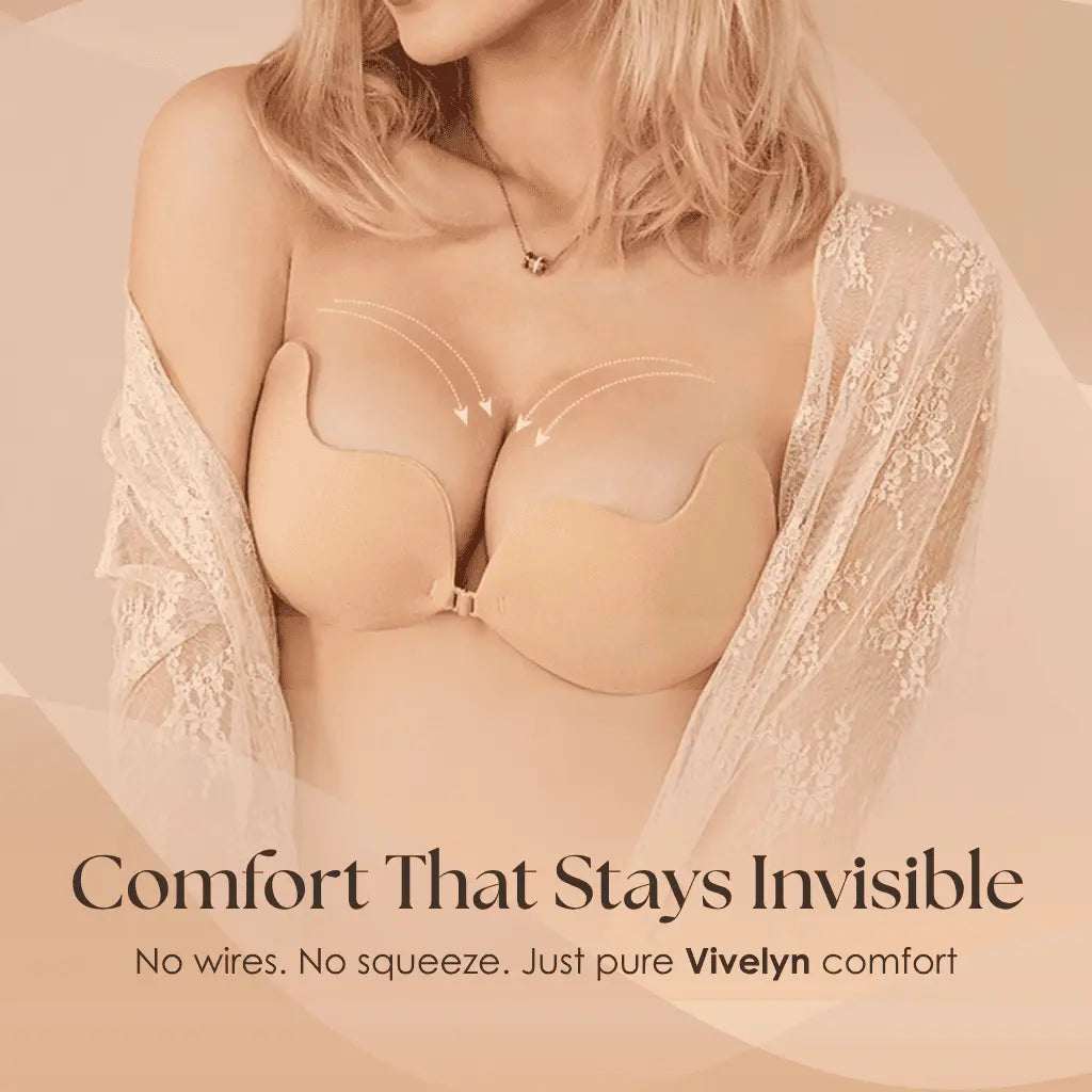 Vivelyn - Reggiseno adesivo per outfit senza schiena