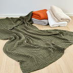 CLOUDNEST – Coperta in Garza di Cotone Ultra-Traspirante a 6 Strati per Comfort Tutto l'Anno