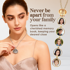 Lunelle - Collana con pendente fotografico pieghevole