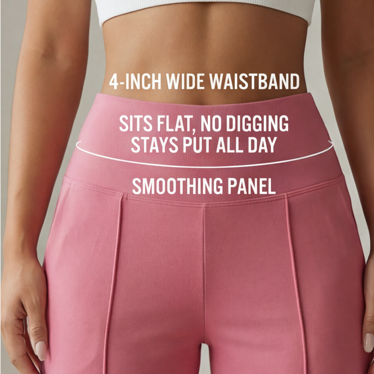 Elyra – Pantaloni Yoga Donna a Gamba Larga con Vita Incrociata