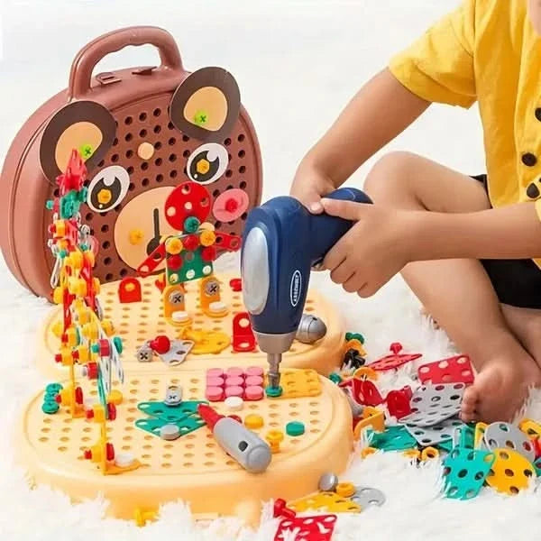 Gioco educativo di costruzione con trapano incluso