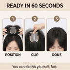 Velora – Topper per Capelli Naturale per Capelli Diradati
