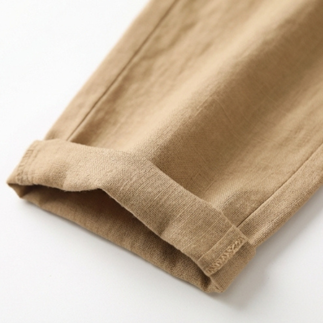 Linara – Pantaloni Tapered in Cotone e Lino