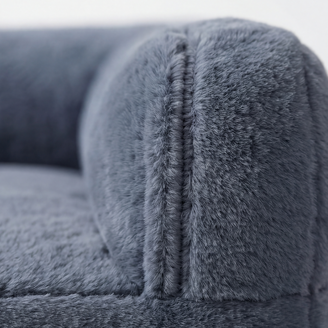 Pawluna – Divano per Animali Domestici in Peluche con Copertura Lavabile