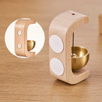 Zenvane – Campanello da Porta in Legno con Base Magnetica