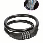 BIKEGUARD - Lucchetto di Sicurezza in Acciaio con Codice a 4 Cifre