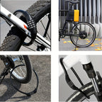 BIKEGUARD - Lucchetto di Sicurezza in Acciaio con Codice a 4 Cifre