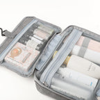 Travelique Organizer da Viaggio per Cosmetici | Compatto e Resistente all'Acqua | Con 4 Scomparti e Gancio a 360° | Per Donne e Uomini