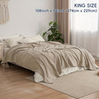 CLOUDSOFT - Coperta in Cotone Ultra-Morbido per Comfort Traspirante Quotidiano