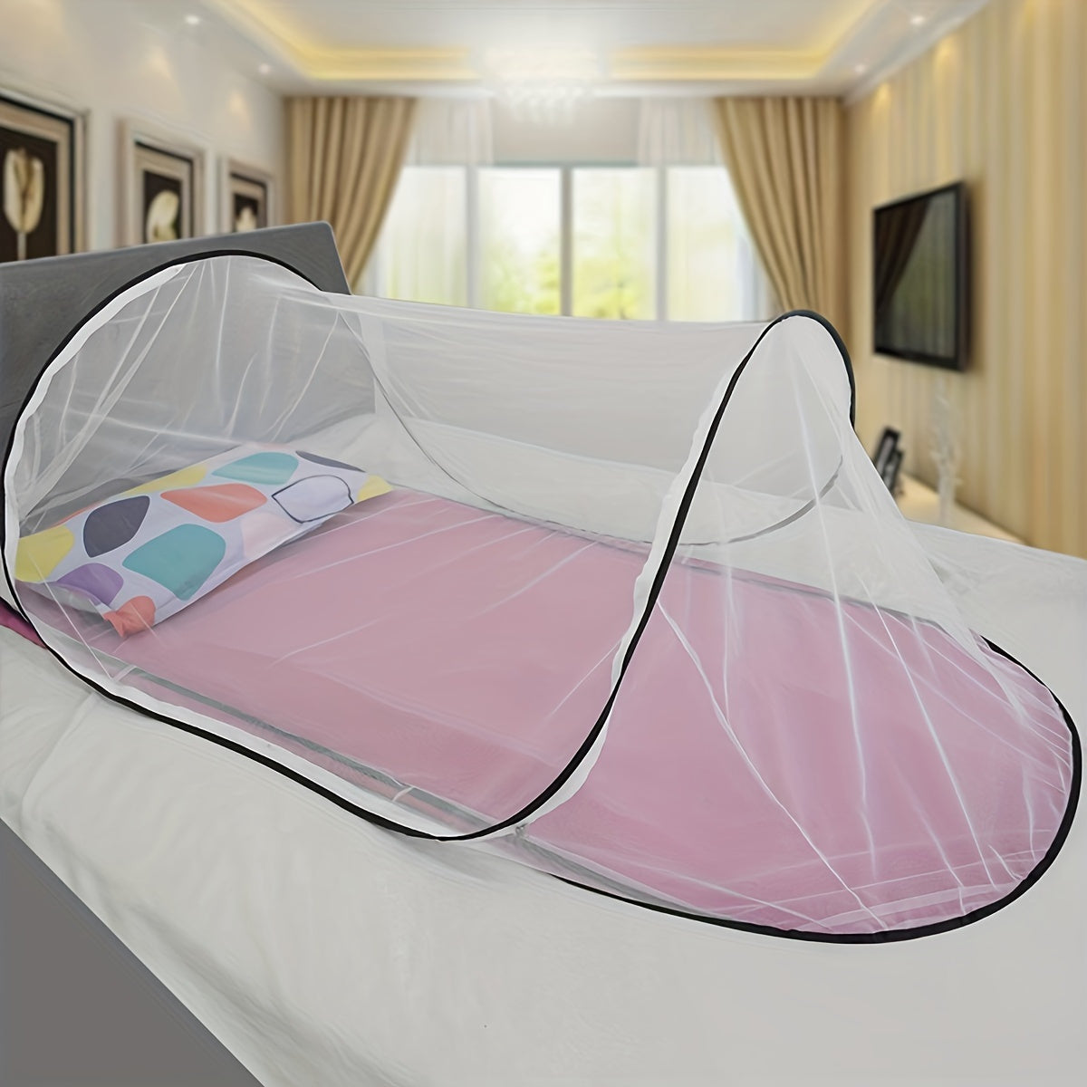 Rete Antimosche InsectoGuard Solo | Ultraleggera & Pieghevole | Con Cerniera | 200×80×56 cm | Per 1 Persona