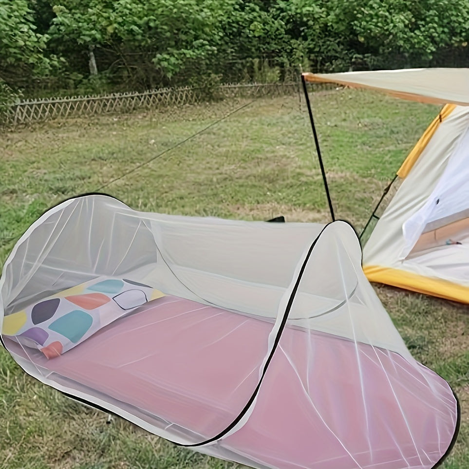 Rete Antimosche InsectoGuard Solo | Ultraleggera & Pieghevole | Con Cerniera | 200×80×56 cm | Per 1 Persona