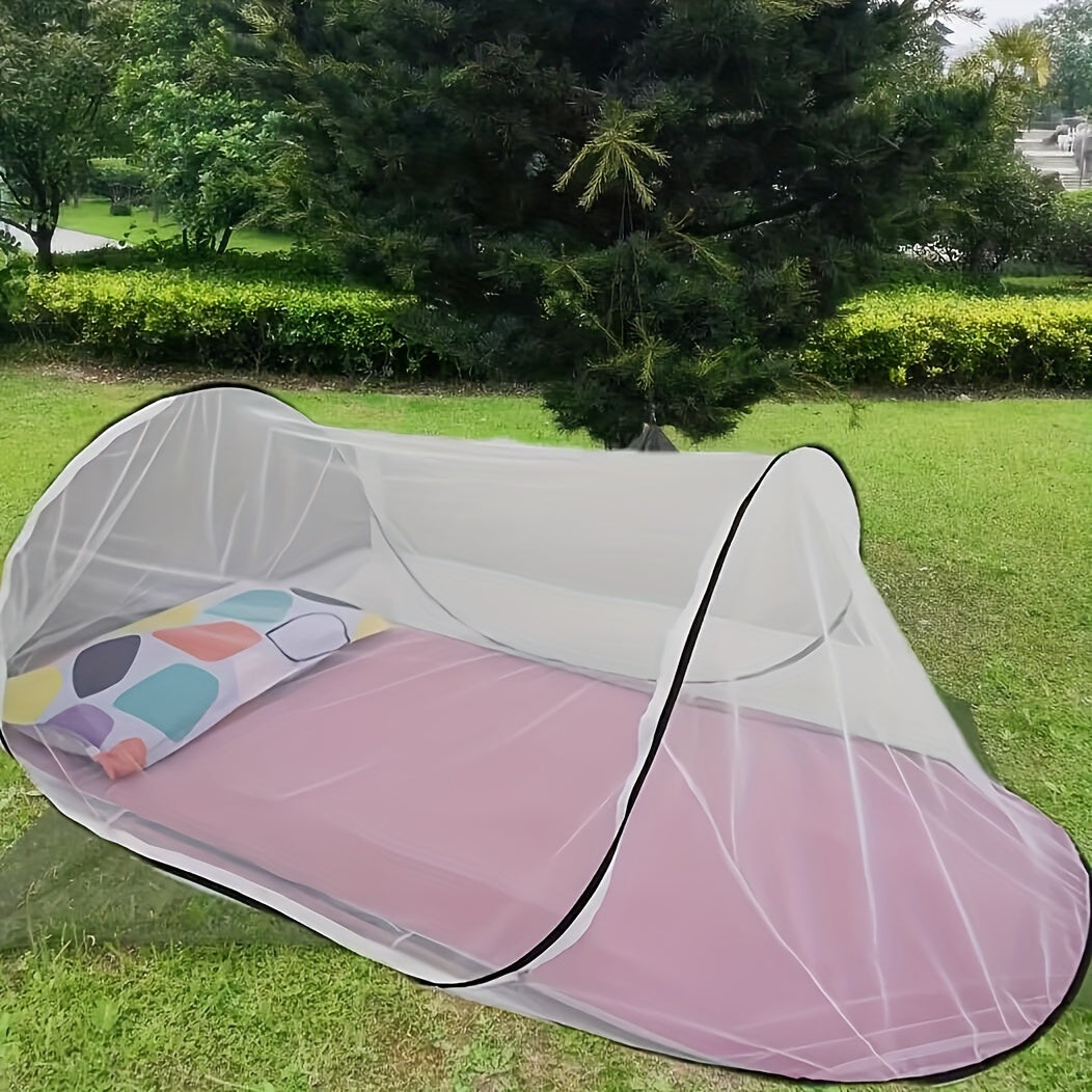 Rete Antimosche InsectoGuard Solo | Ultraleggera & Pieghevole | Con Cerniera | 200×80×56 cm | Per 1 Persona