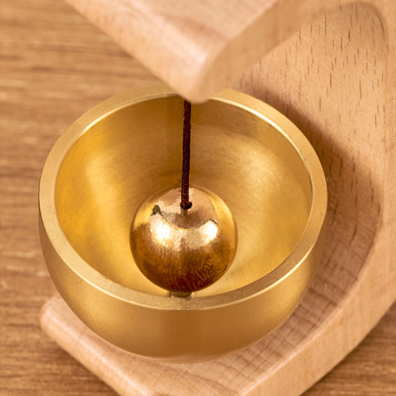 Zenvane – Campanello da Porta in Legno con Base Magnetica