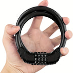 BIKEGUARD - Lucchetto di Sicurezza in Acciaio con Codice a 4 Cifre