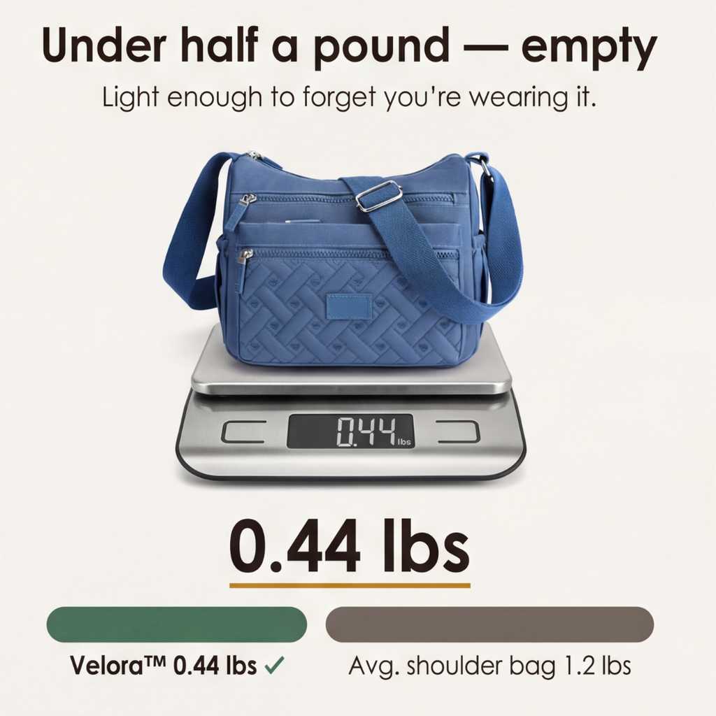 Velora – Borsa a tracolla leggera imbottita