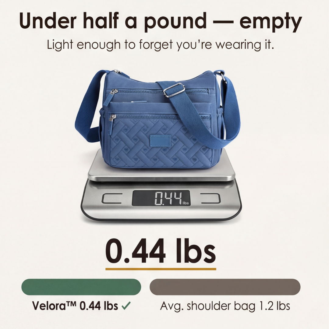 Velora – Borsa a tracolla leggera imbottita