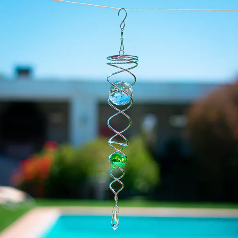 1+1 GRATIS | CrystalTwister - Spirale di Cristallo in Metallo per Windchime