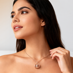 Lunelle - Collana con pendente fotografico pieghevole