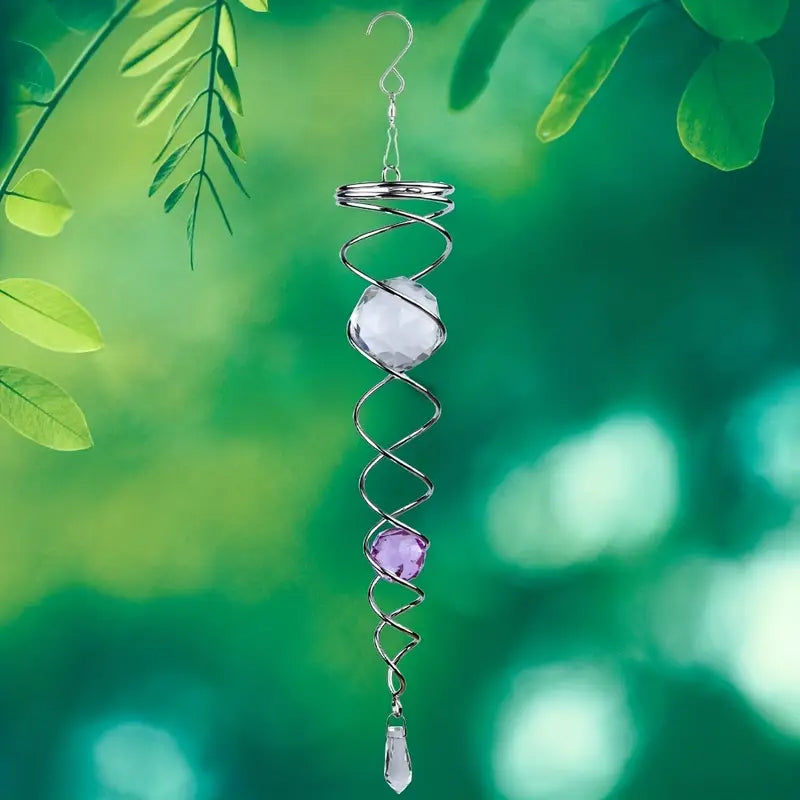 1+1 GRATIS | CrystalTwister - Spirale di Cristallo in Metallo per Windchime