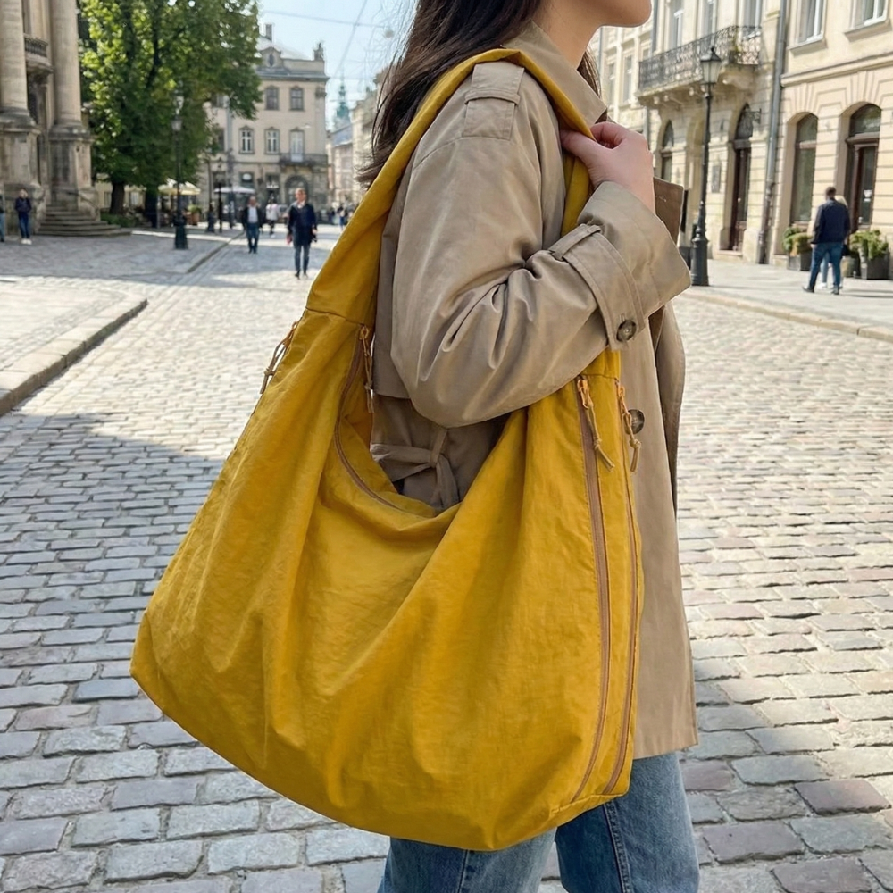 Lunova - Borsa a Spalla Oversize e Morbida