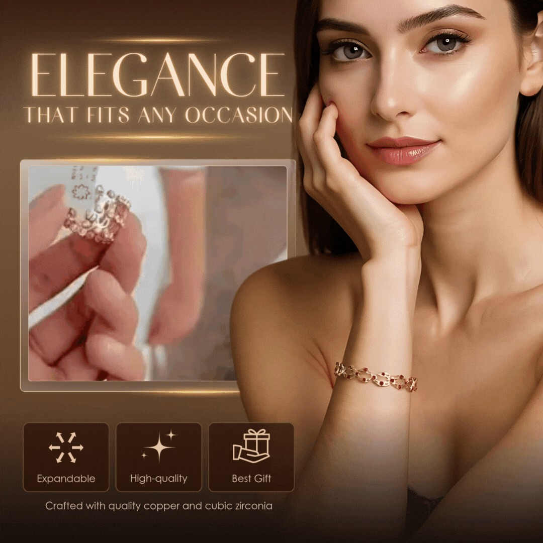 Reveria – Anello pieghevole in zirconia trasformabile in bracciale