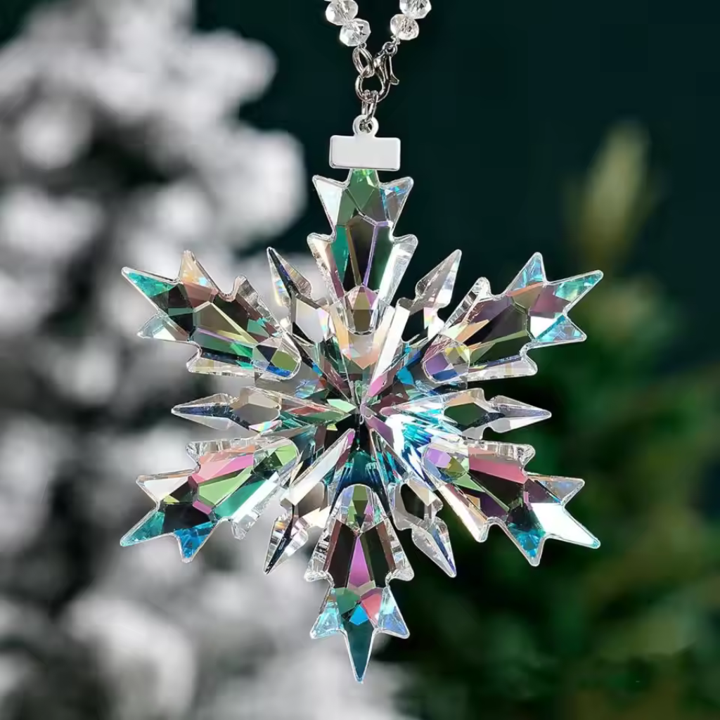 Luméra – Ornamento di Cristallo a Fiocco di Neve