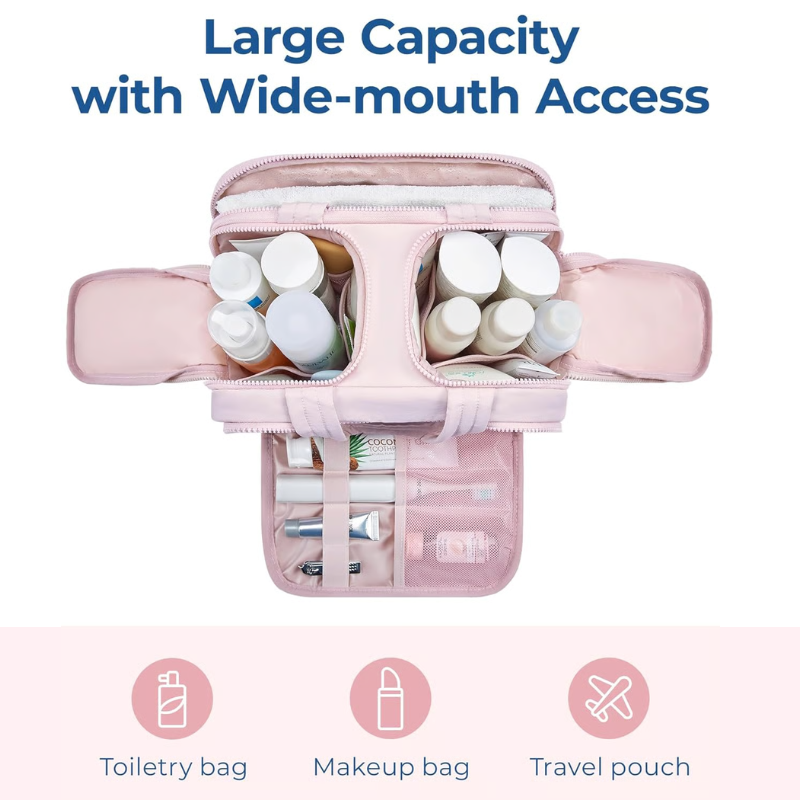 Vialune - Organizer per cosmetici da viaggio per donne