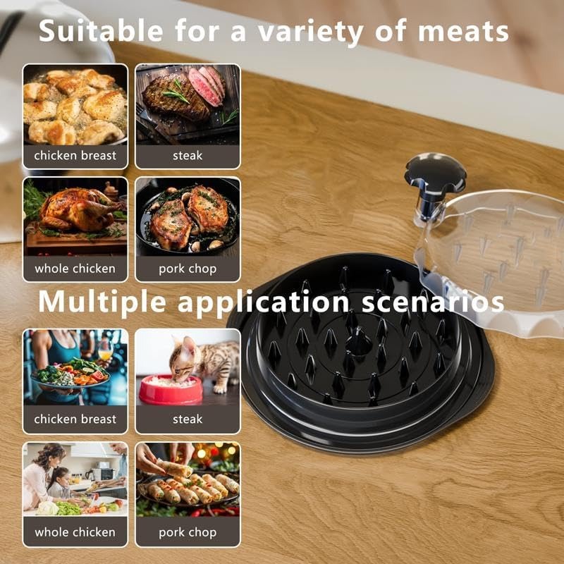 Sminuzzatore di Carne con Coperchio Visibile
