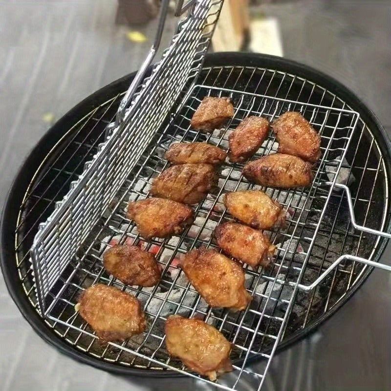 GRILLGRID – Cestino BBQ di Grande Capacità per un Controllo Uniforme della Grigliatura all'Aperto