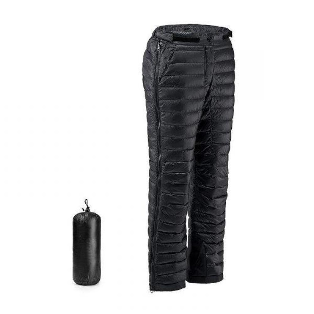 Pantaloni Termici Esterni in Piuma d'Oca con Zip per Campeggio, Escursionismo e Sci