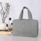Travelique Organizer da Viaggio per Cosmetici | Compatto e Resistente all'Acqua | Con 4 Scomparti e Gancio a 360° | Per Donne e Uomini
