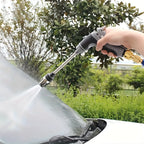 AQUABLAST - Pistola ad Acqua da Giardino ad Alta Pressione con Cannone per Schiuma e Spruzzatore a Lunga Maniglia