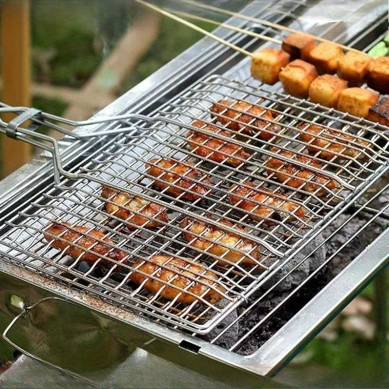 GRILLGRID – Cestino BBQ di Grande Capacità per un Controllo Uniforme della Grigliatura all'Aperto