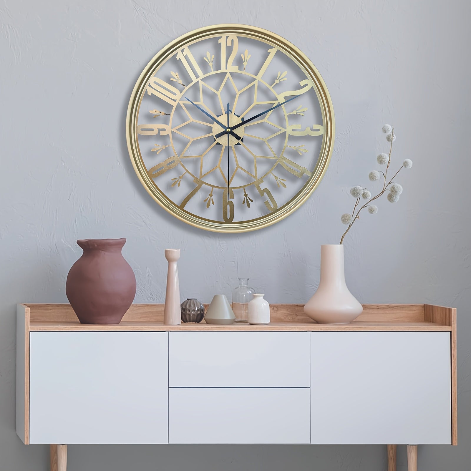 ORENDO OROLOGIO VINTAGE – Accento Murale Silenzioso