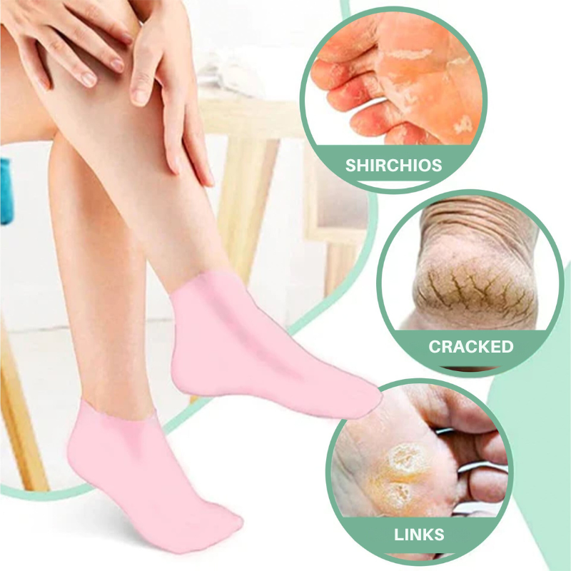 Calze in silicone per piedi morbidi e ben curati