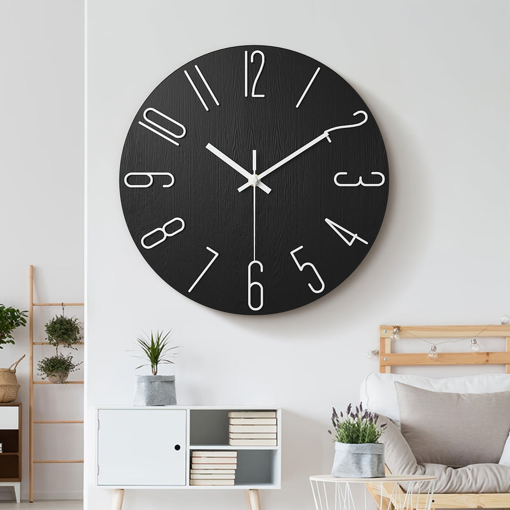 OAKTIDE - Orologio da parete contemporaneo progettato per interni moderni e silenziosi