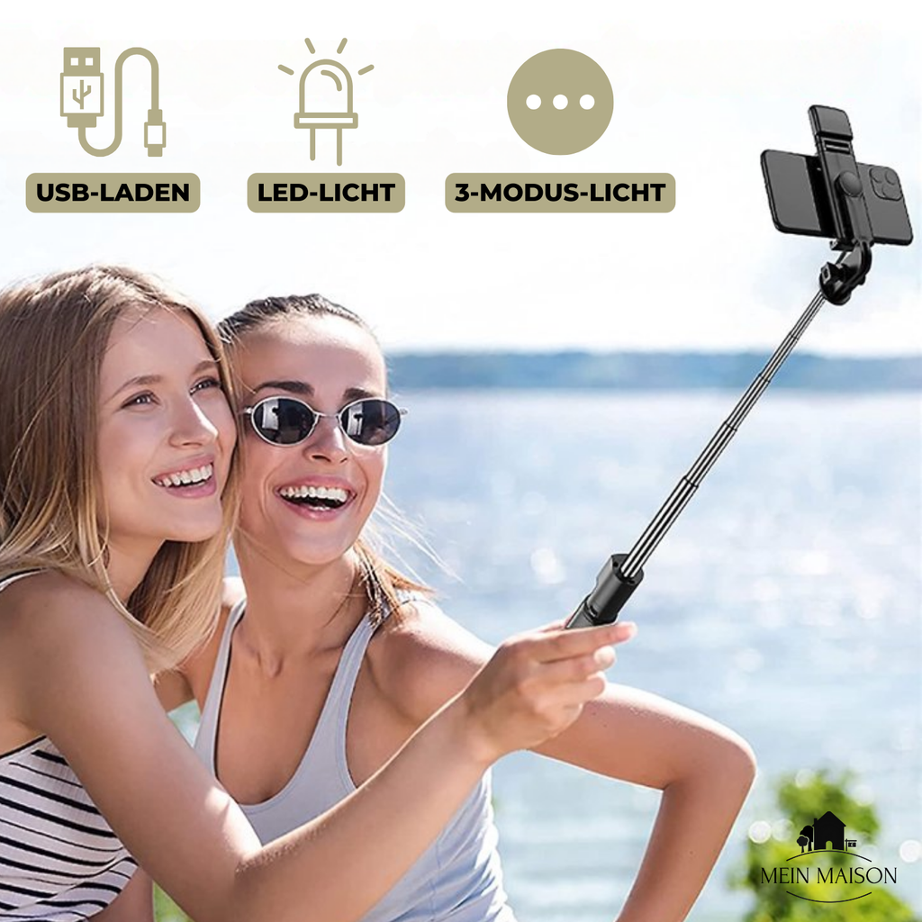 SnapPro – Il tuo selfie stick Bluetooth 6-in-1 per scatti perfetti