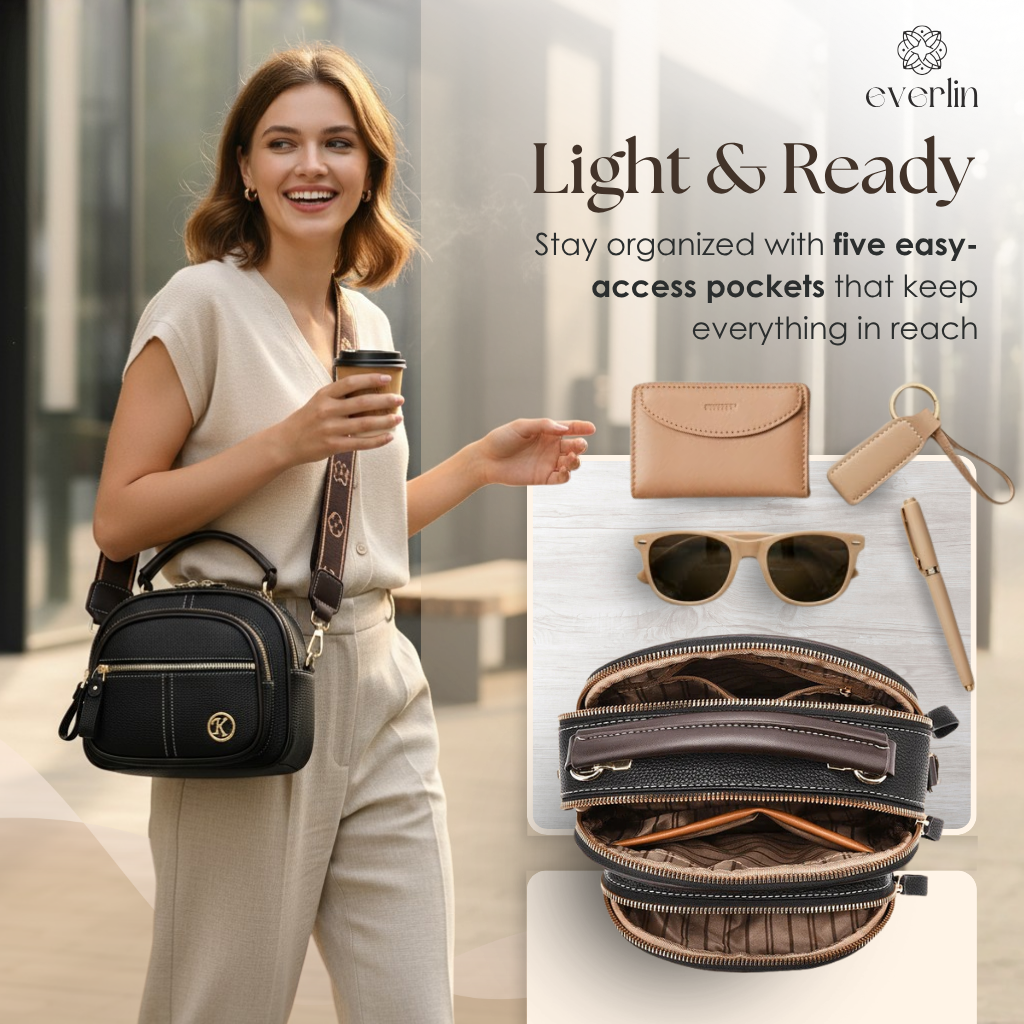 Everlin – Borsa a tracolla quotidiana per uno stile senza sforzo