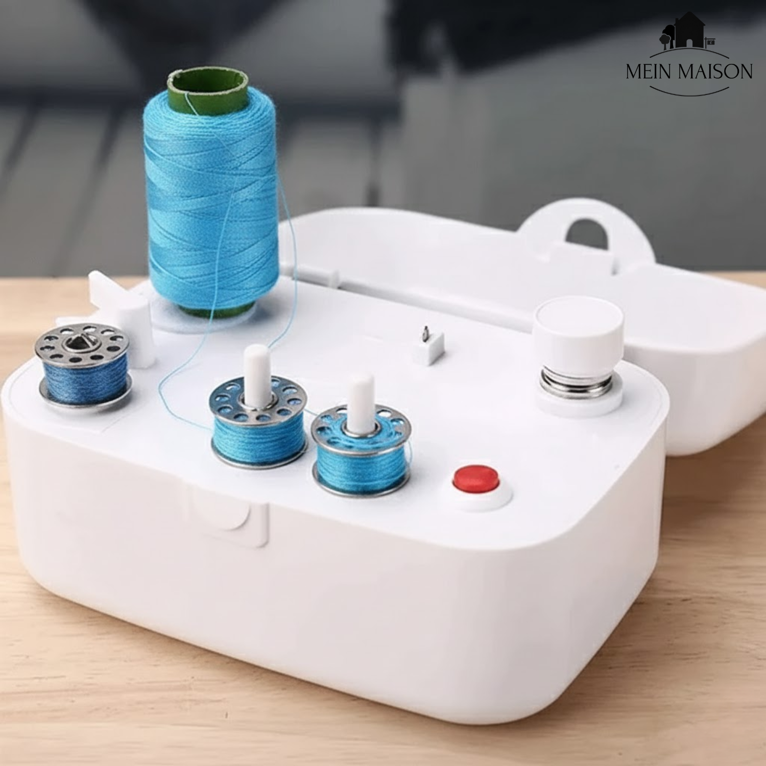 SwiftSewing – Cucitura continua con avvolgitore di bobine portatile e veloce