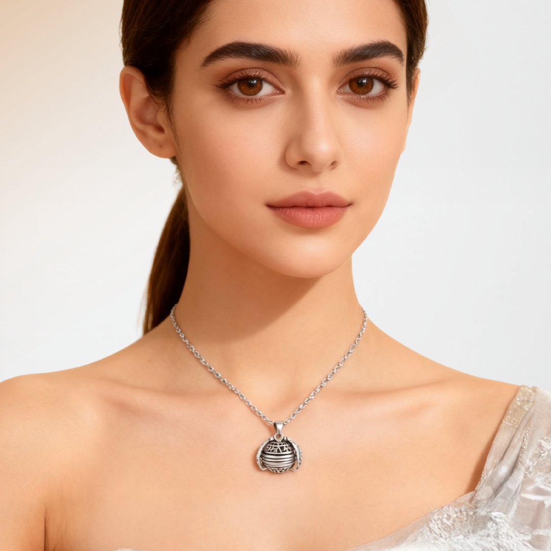 Lunelle - Collana con pendente fotografico pieghevole
