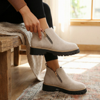 Stepara - Stivali Chelsea in suede con cerniera laterale