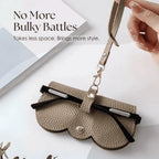 Brandary - Pochette per occhiali da sole in morbida pelle PU