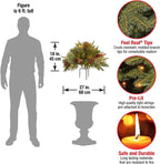 Albero di Natale Artificiale Pre-illuminato Filler per Urna