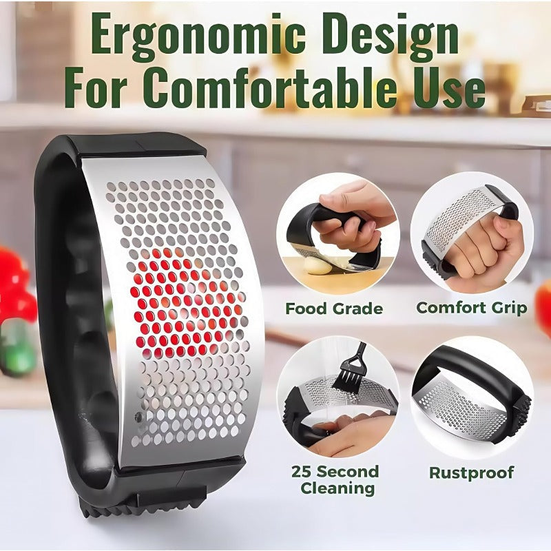 Pestello per Aglio in Acciaio Inossidabile
