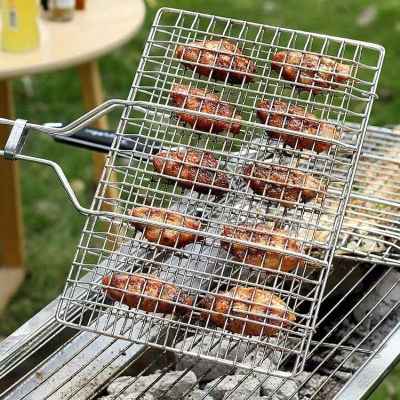 GRILLGRID – Cestino BBQ di Grande Capacità per un Controllo Uniforme della Grigliatura all'Aperto
