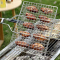 GRILLGRID – Cestino BBQ di Grande Capacità per un Controllo Uniforme della Grigliatura all'Aperto