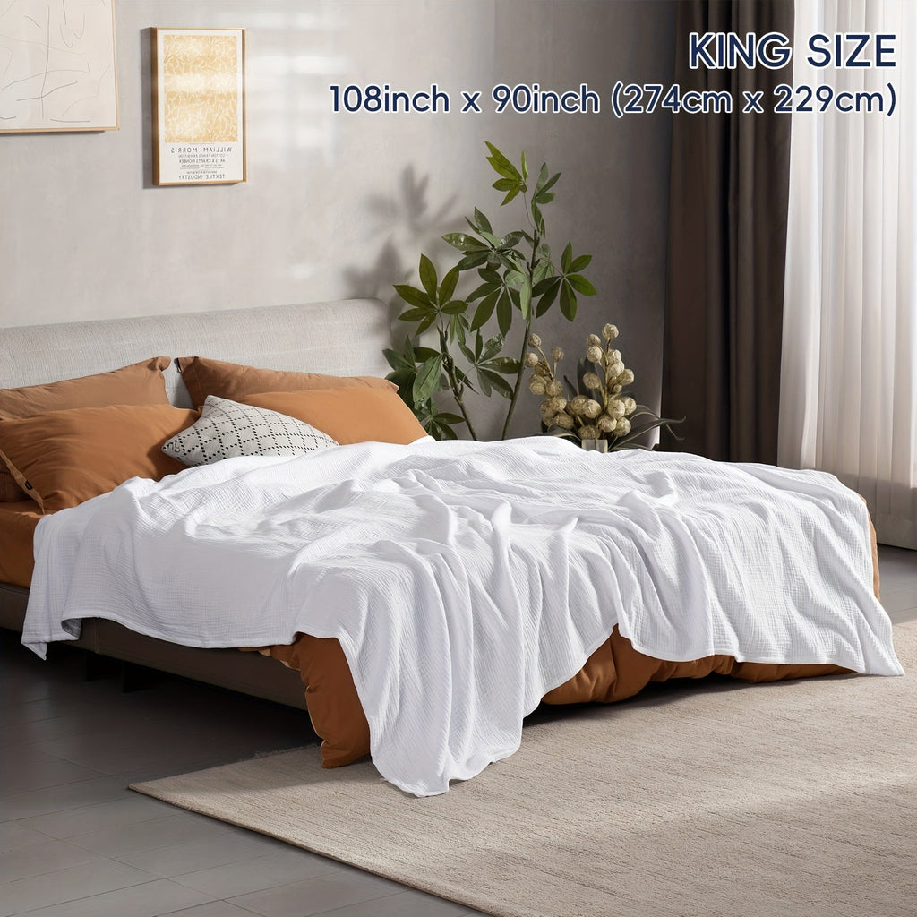 CLOUDSOFT - Coperta in Cotone Ultra-Morbido per Comfort Traspirante Quotidiano